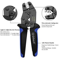 Dupont Crimping Tool Qibaok Pin Ratcheting Crimper AWG 26-20 for JST Terminal Connector XH 2.54mm C3-R 2.54mm Dupont 2.54mm KF2510 JST Terminal Connector