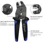 Dupont Crimping Tool Qibaok Pin Ratcheting Crimper AWG 26-20 for JST Terminal Connector XH 2.54mm C3-R 2.54mm Dupont 2.54mm KF2510 JST Terminal Connector