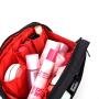 Patu Handy Beauty Stuff Carry Case, Makeup Cosmetic Bag, Women Facial Cleanser Skincare Kit Pouch, Pencil Clutch, Portable Electronics Accessories Organizer, Black