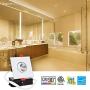 TORCHSTAR 3 Inch Gimbal LED Recessed Lighting with Square Trim, Dimmable Downlight with J-Box, 7W (50W Eqv.), CRI 90+, 2700K Soft White, ETL/Energy Star/JA8/T24 Certified, White, Pack of 6