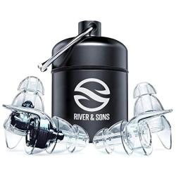 Professional High Fidelity Musician, Festival & Concert Ear plugs - Reduce Loud Noise with this Sound Blocking Hearing Protection. Comfortable, Small, Invisible, Silicon, Motorcycle & Sleeping Earplug