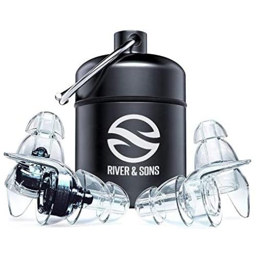 Professional High Fidelity Musician, Festival & Concert Ear plugs - Reduce Loud Noise with this Sound Blocking Hearing Protection. Comfortable, Small, Invisible, Silicon, Motorcycle & Sleeping Earplug