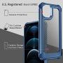 SUPBEC Compatible for iPhone 11 Pro Max Case and [ Screen Protector Tempered Glass x2Pcs] Protective Phone Cover [HeavyDuty Series] Shockproof Silicone for iPhone 11Pro Max Phone Case-Clear Blue-6.5''