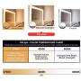 G25 LED Light Bulbs Uniform Lighting Vanity Light Globe Bulbs,Hansang 4000K Natural Daylight High CRI Bathroom Mirror Light Bulbs E26 Base for Bathroom Bedroom Makeup Mirror Not-Dimmable 4 Pack
