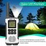Retevis RT45 Two Way Radios Long Range Rechargeable, Walkie Talkies for Adult with Earpiece,AA Flashlight USB Handsfree LCD,2 Way Radio Business Retail Hotel School(6 Pack)