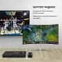 HDMI Matrix 4x2 Switch 4K@60Hz 4:4:4, Audio EDID Extractor with IR Remote Control, HDR Dolby Vision SPDIF 5.1CH & Optical & L/R 3.5mm Output, HDMI2.0 Video Switcher Splitter 3D 1080P