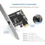2.5GBase-T PCIe Network Adapter with 1 Port, 2500/1000/100Mbps PCI Express Gigabit Ethernet Card RJ45 LAN Controller Support Windows Server/Windows/Linux, Standard and Low-Profile Brackets Included