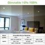 12 Pack 4 Inch Selectable CCT LED Recessed Lighting, Baffle Trim, CRI90, 850lm, 11W=80W, 2700K/3000K/3500K/4000K/5000K Adjustable, Dimmable Recessed Lighting, Damp Rated LED Recessed Downlight, ETL