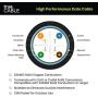 trueCABLE Cat6 Direct Burial, Shielded FTP, 500ft, Waterproof, Outdoor Rated CMX, Black, 23AWG Solid Bare Copper, 550MHz, ETL Listed, Bulk Ethernet Cable