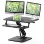 ZHU CHUANG Stand Up Desk Standing Desk Converter Gas Spring Sit Stand Desk Workstation Sit to Stand Desk Riser (Black 2)