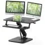 ZHU CHUANG Stand Up Desk Standing Desk Converter Gas Spring Sit Stand Desk Workstation Sit to Stand Desk Riser (Black 2)
