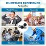 QuietBuds Noise Cancelling Ear Plugs - Ear Plugs for Sleeping | Ear Protection for Concerts | Comfortable Shooting Ear Protection | Sound Blocking Earplugs for Sleep | Ear Care Products for Noise