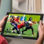 Trexonic Ultra Lightweight Rechargeable 12'' LED TV With HDMI, SD, MMC, USB, VGA, Headphone Jack, AV Inputs and Output And Built-in Digital Tuner