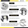 CGOLDENWALL Projector Lift Motorized Projector Mount Hanger Projector Ceiling Mount Adjustable Mounting Bracket Double Motors with Fixing Plate Max Load 44lb (Running Distance:100cm/39.37inches)