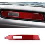 Car Styling Carbon Fiber Interior Car Dashboard Decoration Strip Center Console Custom 3D Sticker for Ford Mustang 2015 2016 2017 2018 2019 Accessories (1 Piece Red)