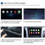 CarlinKit Wired CarPlay Dongle Android Auto for Car Radio with Android System Version 4.4.2 and Above, Install The AutoKit App in The Car System, Dongle Connect The Cars AutoKit app to get CarPlay