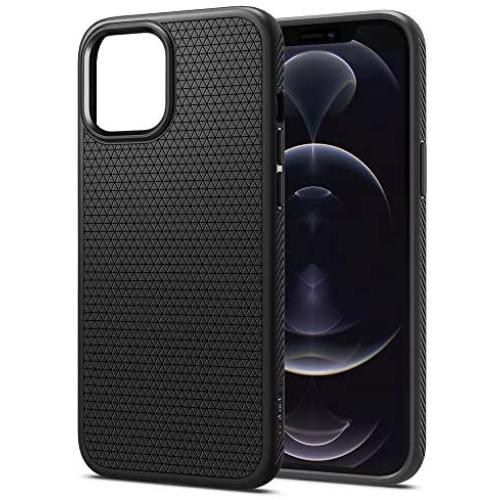 Spigen Liquid Air Armor Designed for iPhone 12 Pro Max Case (2020) - Matte Black
