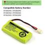 BT183342/BT283342 2.4V 800mAh Ni-MH Battery Pack, Compatible with AT&T VTech Cordless Phone Batteries BT166342/BT266342 BT162342/BT262342 CS6709 CS6609 CS6509 CS6409 EL52100 EL50003 (Pack 2)