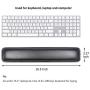ProElife Premium Wrist Rest PU Leather Soft Wrist Support Pad for Office/Home/Business, Soft Cushion Memory Foam Interior Pain Relief Wrist Pad for Keyboard/Laptop/Computer, 16.5x3.27 inch (Black)