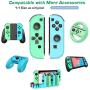 KDD Joy-pad Controller Compatible with Nintendo Switch L/R Joy Controller with Animal Crossing Theme, Built-in Wake-up Function