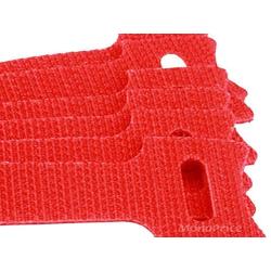 Monoprice Hook & Loop Fastening Cable Ties 6inch, 100pcs/Pack - Red