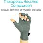 Vive Arthritis Gloves - Men, Women Rheumatoid Compression Hand Glove for Osteoarthritis- Arthritic Joint Pain Relief - Carpal Tunnel Wrist Support - Open Finger, Fingerless Thumb for Computer Typing