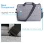 ProCase 13-13.5 Inch Laptop Sleeve Tote Bag with Shoulder Strap and Handle for Laptop Ultrabook MacBook Pro Air Surface Chromebook Notebook Acer Asus Dell HP Lenovo Galaxy Sony Toshiba -Grey