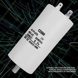 SANON Motor Start Capacitor, CBB60 450V 40uf Water Pump Capacitor For Washing Machine 50/60Hz