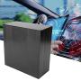 Aluminum Electronics Minibox, Lightweight Electronic Enclosure Box Brushed Black Oxide Split Type Aluminum Cooling Case Enclosure Electronic Box for Amplifier GPS(200mm)