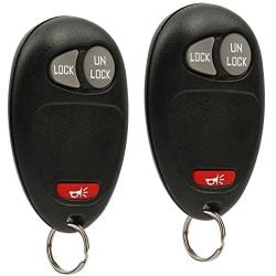 Key Fob Keyless Entry Remote fits Chevy Colorado Venture GMC Canyon Hummer H3 H3T Isuzu i280 i290 i350 i370 Oldsmobile Silhouette Pontiac Montana (L2C0007T), Set of 2