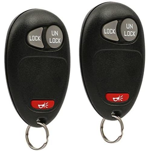Key Fob Keyless Entry Remote fits Chevy Colorado Venture GMC Canyon Hummer H3 H3T Isuzu i280 i290 i350 i370 Oldsmobile Silhouette Pontiac Montana (L2C0007T), Set of 2