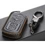 Vitodeco Genuine Leather Smart Key Keyless Remote Entry Fob Case Cover with Key Chain for 2011-2020 Toyota Sienna (6 Buttons, Black)