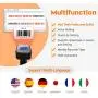 Tera 1D 2D QR Barcode Scanner Wireless with Display Screen, Charging Base, Works with Bluetooth and 2.4G Wireless, 2200mAh Battery Handheld Barcode Scanner for Supermarket, Warehouse, Library