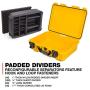 Nanuk 925 Waterproof Hard Case with Padded Dividers - Yellow