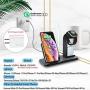 LA GUAPA Wireless Charger, Qi-Certified 10W Wireless Charging Station Stand Dock, Compatible with iPhone Wireless Charger iPhone 12/11 Pro Max/X Samsung Galaxy Note 10 Plus Huawei P40 Pro