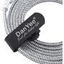 Cat 7 Ethernet Cable, DanYee 1.6FT Nylon CAT7 High Speed Professional Gold Plated Plug STP Wires CAT 7 RJ45 Ethernet Cable 3FT 10FT 15FT 26FT 50FT 66FT 100FT (White 1.6ft)