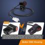Motorcycle Handlebar Switch ATV Handlebar Light Switch 12V CNC Aluminium Alloy Push Botton Waterproof Switches with 3-Pin Connector- Fits 7/8'' Handlebars (22mm)