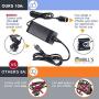 AC/DC Power Supply Adapter Universal Transformer- 100-240V 10A to 12V Cigarette Lighter Socket, AC to DC Converter for Car Tire Air Compressor, Car Vacuum Cleaner, and other 12V Car Devices