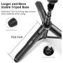ATUMTEK 51'' Selfie Stick Tripod, All in One Extendable Phone Tripod Stand with Bluetooth Remote 360° Rotation for iPhone and Android Phone Selfies, Video Recording, Vlogging, Live Streaming - Black