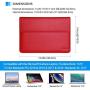 ProCase Surface Laptop 2017 / Surface Book MacBook Pro 13 Case Sleeve, Protective Sleeve Cover for 13'' MacBook Pro 2018 2017 2016 / Pro Retina/MacBook Air 13.3'' / Surface Book Tablet Laptop -Red
