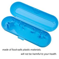 Nincha Portable Replacement Plastic Electric Toothbrush Travel Case for Oral-B Pro Series (Blue)
