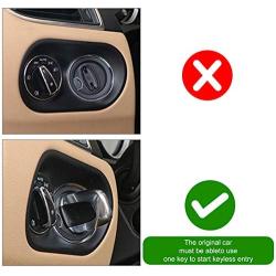 LIMBQS Rhodium Silver Keyless Entry for Panamera Cayenne Macan, Key Cover for Porsche