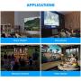 WiMiUS Upgrade P18 8000L LED Movie Projector Native 1080P Support 4K 400'' Compatible with WiFi Dongle Bluetooth Transmitter Amazon Fire TV Stick Laptop iPhone Android Xbox PS4 Via HDMI USB VGA AV