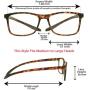 Multifocal Progressive 3 Magnifications in 1 Lens No Line Computer Gaming Reading Glasses for Men & Women