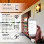Smart Wifi Light Switch - Modern Day Light Switch, 1 Gang LED Back-Lit Control Lighting from Anywhere - Easy In-Wall Installation - Includes App for iOS & Android Works With Alexa, Google Home, IFTTT
