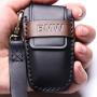 Leather BMW Key Fob Cover Suit for Keyless Remote Control for BMW 1 2 3 4 5 6 7 Series and X1 X2 X3 X5 X6 etc (B Black) …
