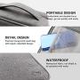 KALIM Cable Organizer Bag, Waterproof Electronic Accessories Soft Case, Traveling Wire Bag for iPad Mini Cables Phone Chargers Adapter Flash Hard Drive and More(Large/Gray)