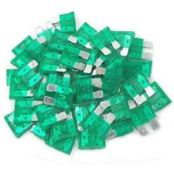 (50 Pcs) MCIGICM 30 Amp ATC Fuse Blade Style 30A Automotive Car Truck