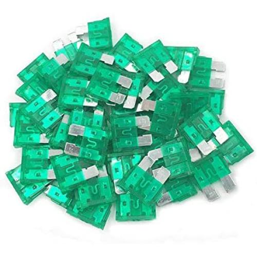 (50 Pcs) MCIGICM 30 Amp ATC Fuse Blade Style 30A Automotive Car Truck
