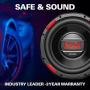 BOSS Audio Systems AR100DVC 10 Inch Car Subwoofer - 1400 Watts Maximum Power, Dual 4 Ohm Voice Coil, Sold Individually
